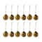 Hello Honey® 12 Pack 3" Multicolor Hand-Painted Glass Ball Ornaments with Holly Décor